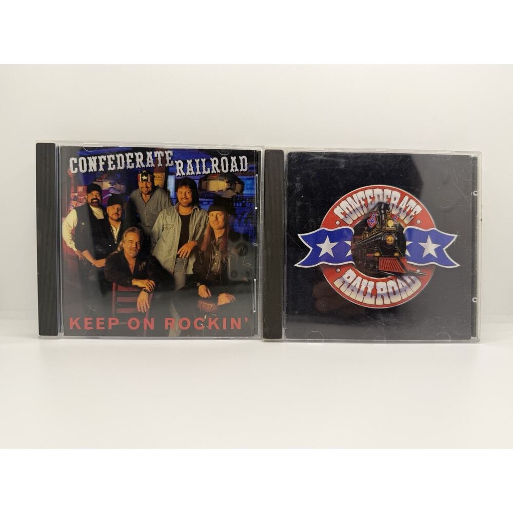 Confederate Railroad Self Titled & Keep On Rockin’ Rare OOP CD Lot Country Rock